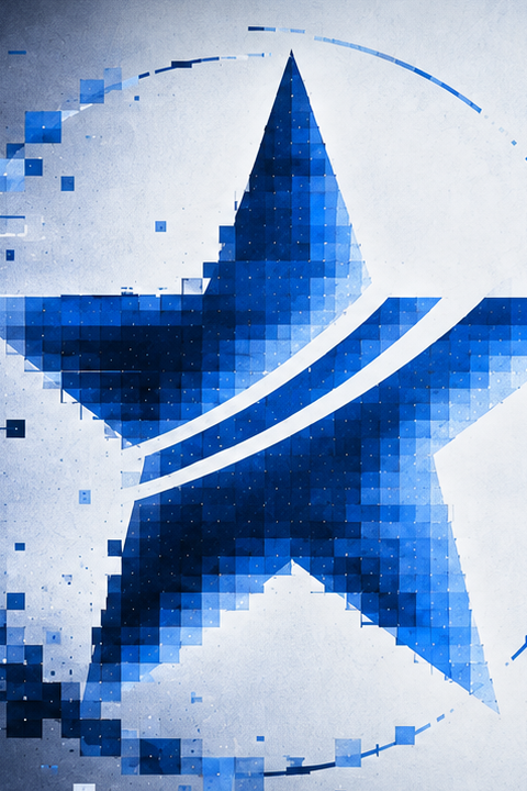 Cobalt star core with layered diagonal cuts